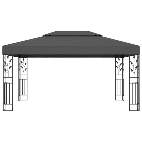Vidaxl - Tonnelle avec double toit 3x4 m Anthracite 12 m² vidaXL 48031 - Image 2