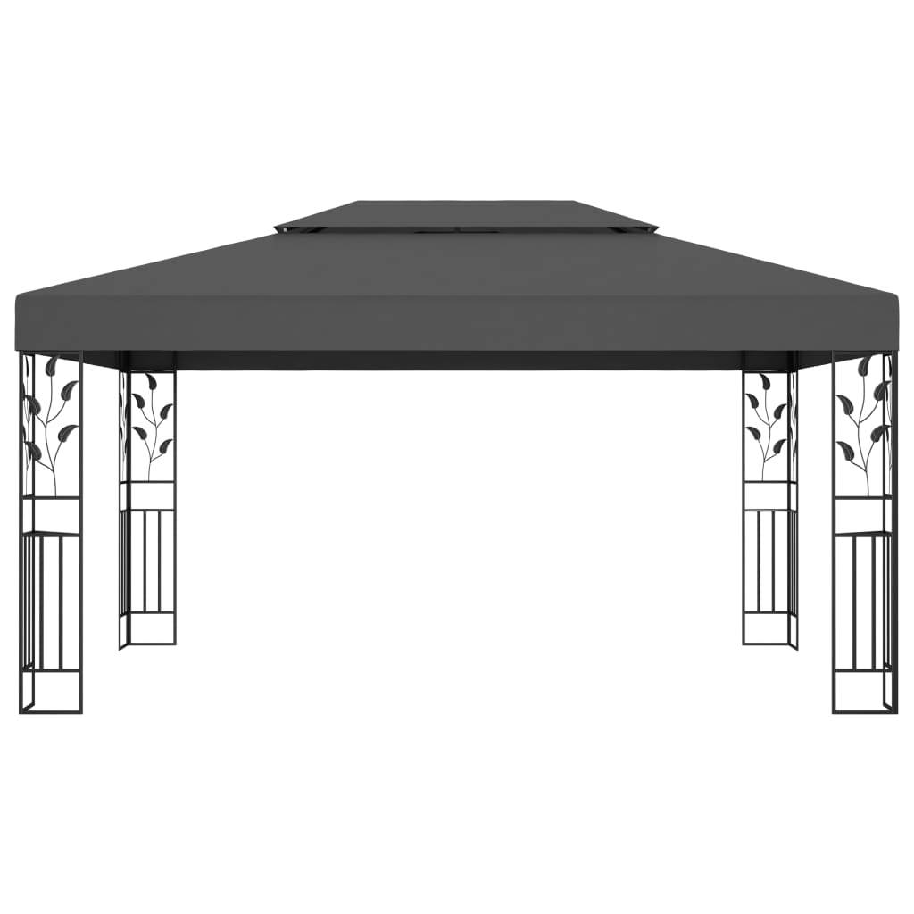 Vidaxl - Tonnelle avec double toit 3x4 m Anthracite 12 m² vidaXL 48031 - Image 2