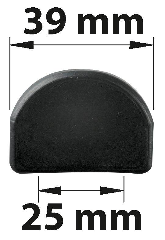 Afbat - Lot de 2 protecteurs de butée plastique plastifié, H.35 x L.40 x P.6 mm - Image 1