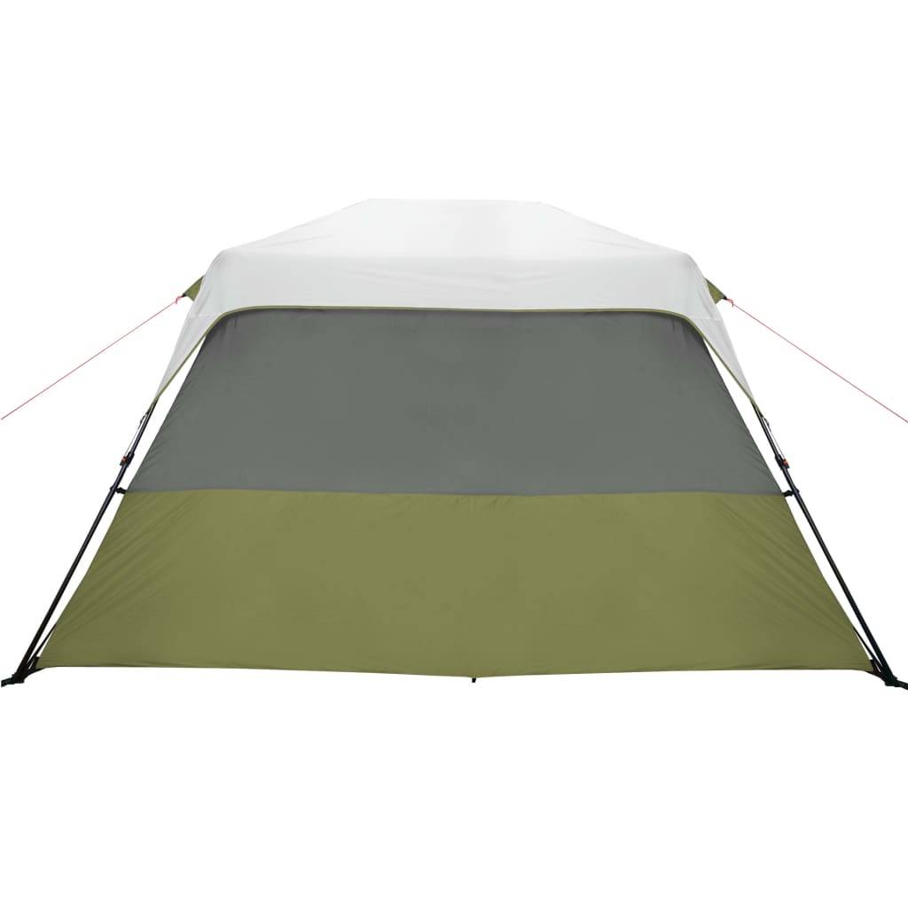 Tente Familiale Instantanée 6 Personnes avec Éclairage LED Imperméable pour Vacances Camping Vert – ComfortXL Outdoor Living - Image 9