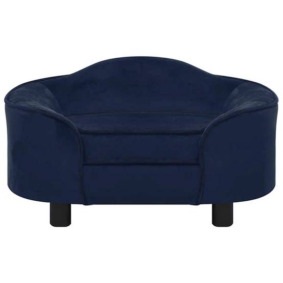 ComfortXL - Canapé Chien Peluche Douce Cadre Bois pour Repos et Sieste Bleu 67x47 cm – ComfortXL Pet Living - Image 2