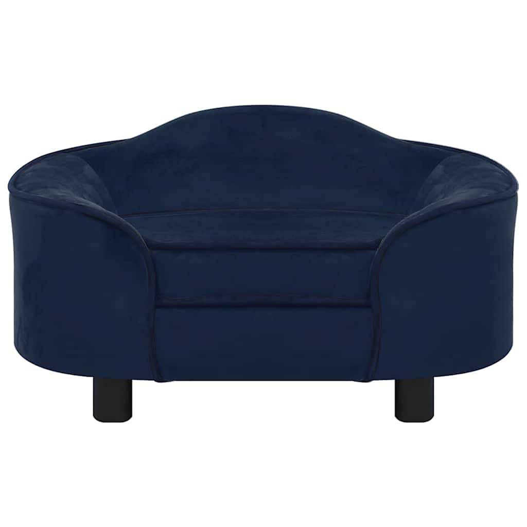 ComfortXL - Canapé Chien Peluche Douce Cadre Bois pour Repos et Sieste Bleu 67x47 cm – ComfortXL Pet Living - Image 2
