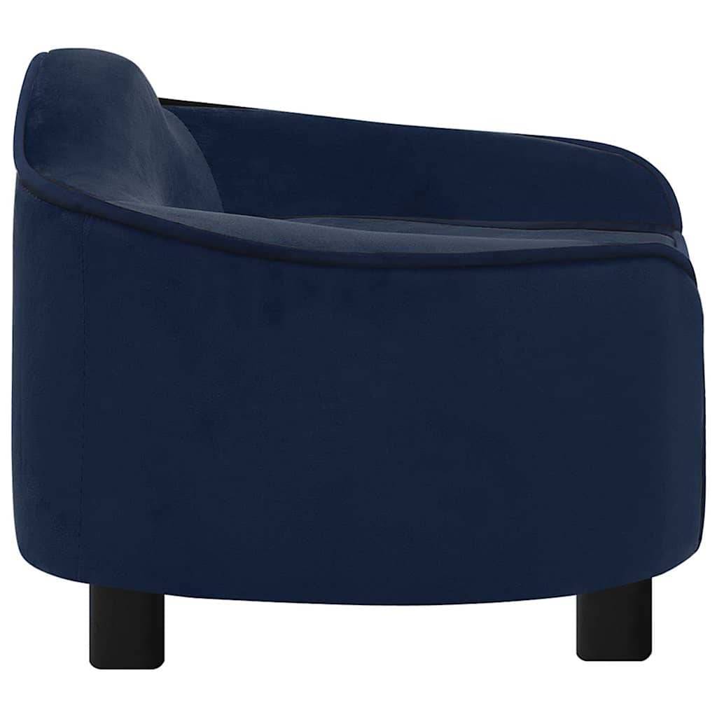 ComfortXL - Canapé Chien Peluche Douce Cadre Bois pour Repos et Sieste Bleu 67x47 cm – ComfortXL Pet Living - Image 4