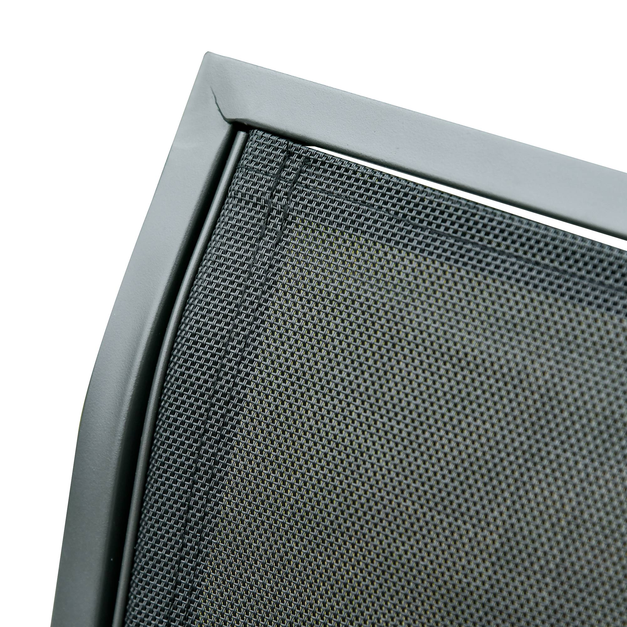 Outsunny - Banc à bascule de jardin 3 places design contemporain grand confort accoudoirs assise et dossier ergonomique acier textilène noir - Outsunny - Imagen 5