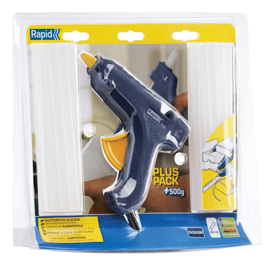 Pistolet à colle Rapid EG111 pour les bâtons de colle de 12 mm - Blister + 500g de colle - RAPID-ISABERG - 40303076 - Image 1