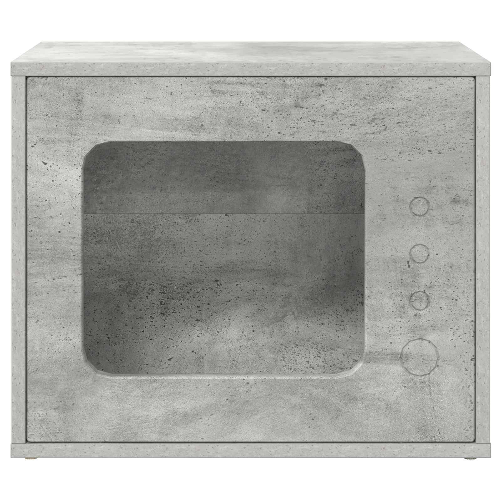 Maison Chat Style Industriel Béton Repos Gris 51cm pour Chat Tendance - ComfortXL Outdoor Living - Image 2