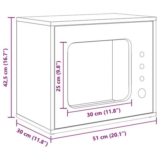 Maison Chat Style Industriel Béton Repos Gris 51cm pour Chat Tendance - ComfortXL Outdoor Living - Image 9