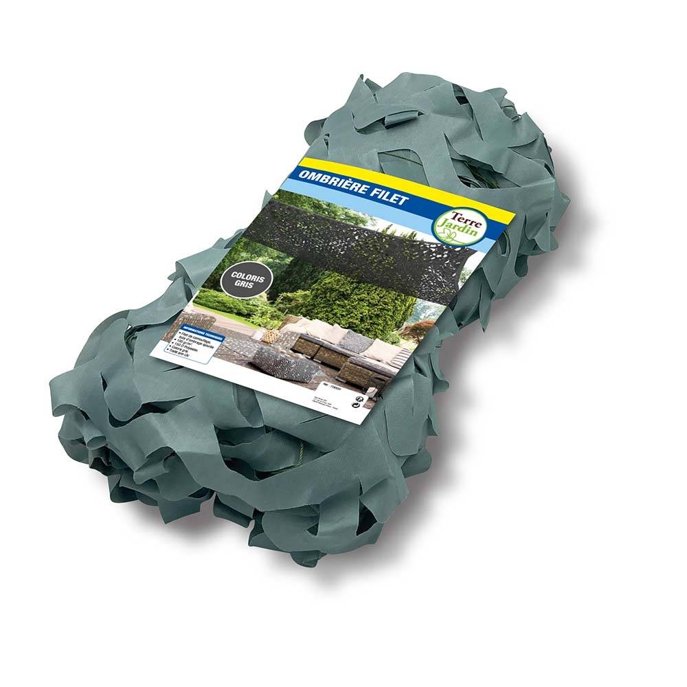 Terre Jardin - Filet d'ombrage / camouflage 2 x 3 Gris - Imagen 2