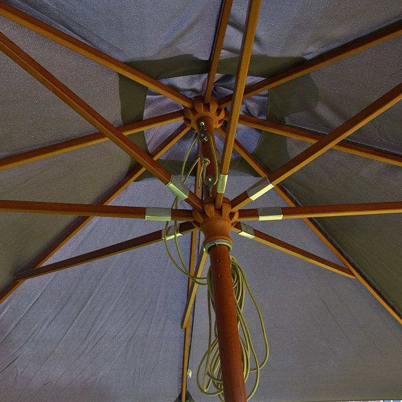 Parasol droit gris 3x3 m Pegasia - Gecko Jardin - Imagen 3