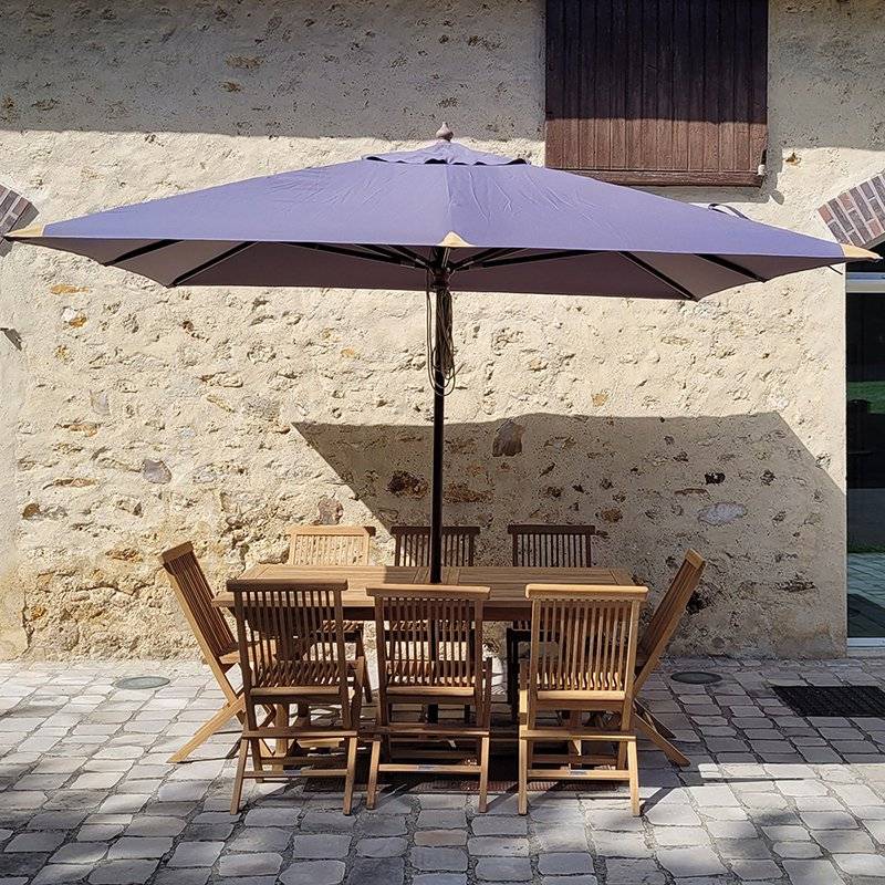 Parasol droit gris 3x3 m Pegasia - Gecko Jardin - Imagen 6