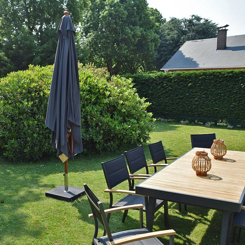 Parasol droit gris 3x3 m Pegasia - Gecko Jardin - Imagen 5