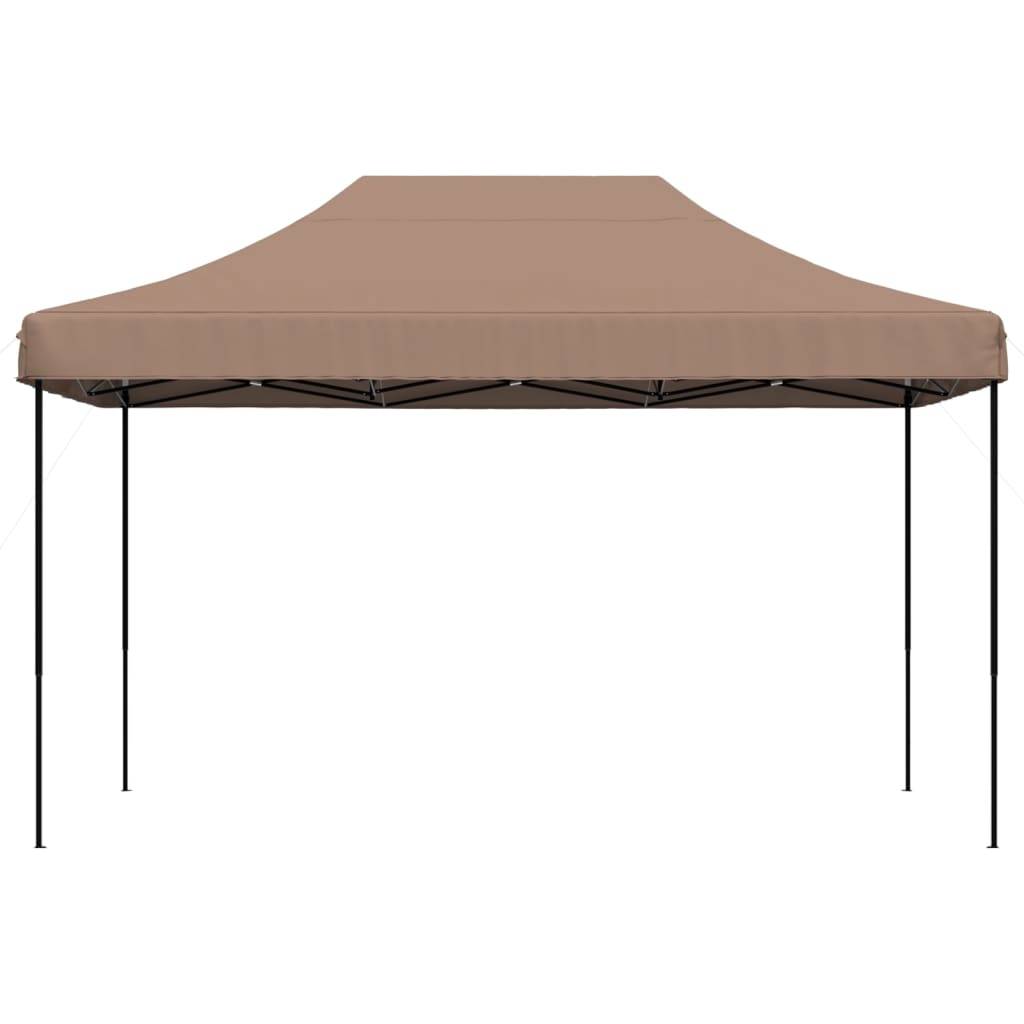 Tente Pliante 4.5x3 m Acier pour Marché et Réception Barnum Robuste Marron – ComfortXL Outdoor Living - Image 3