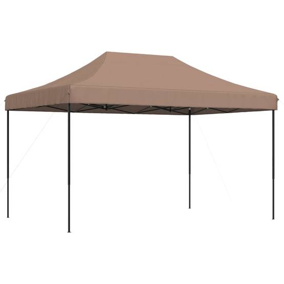 Tente Pliante 4.5x3 m Acier pour Marché et Réception Barnum Robuste Marron – ComfortXL Outdoor Living - Image 5