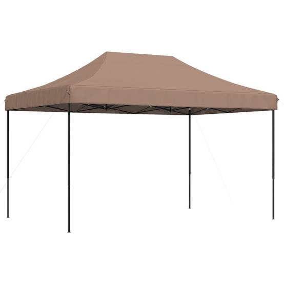 Tente Pliante 4.5x3 m Acier pour Marché et Réception Barnum Robuste Marron – ComfortXL Outdoor Living - Image 2