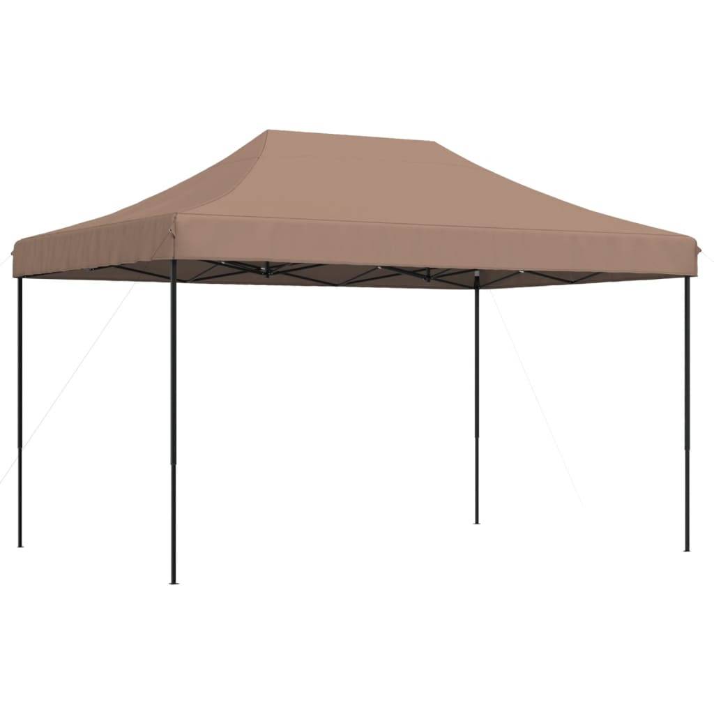 Tente Pliante 4.5x3 m Acier pour Marché et Réception Barnum Robuste Marron – ComfortXL Outdoor Living - Image 2