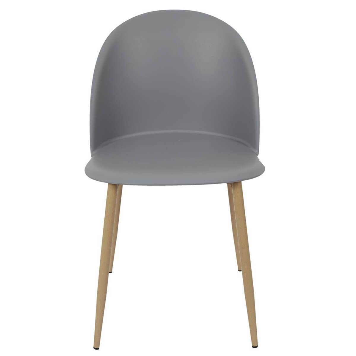 ALTOBUY - Lot de 2 Chaises Scandinaves Grises - MADDY - Image 3