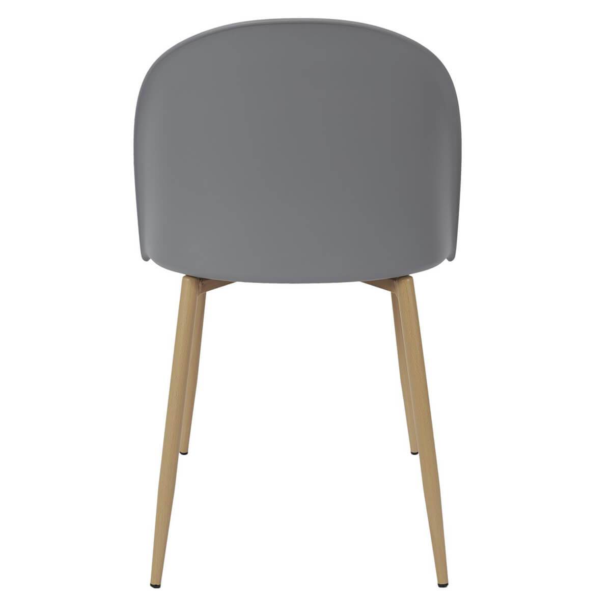 ALTOBUY - Lot de 2 Chaises Scandinaves Grises - MADDY - Image 5