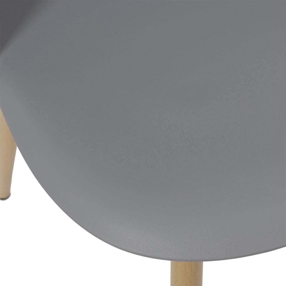 ALTOBUY - Lot de 2 Chaises Scandinaves Grises - MADDY - Image 6