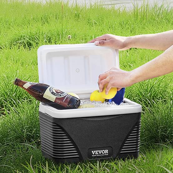 VEVOR Glacière rigide isotherme 8.5QT/8L, portable, poignées, léger, pique-nique, camping. - Image 8