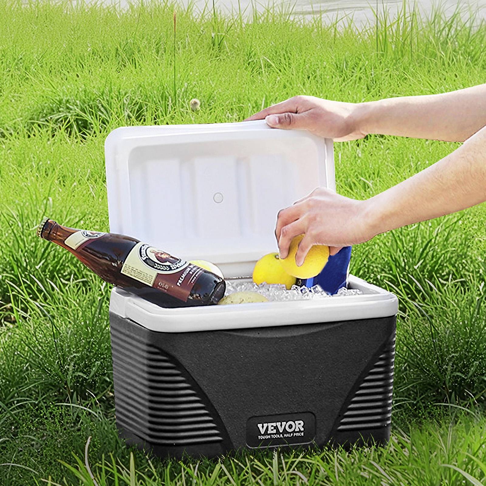 VEVOR Glacière rigide isotherme 8.5QT/8L, portable, poignées, léger, pique-nique, camping. - Image 8