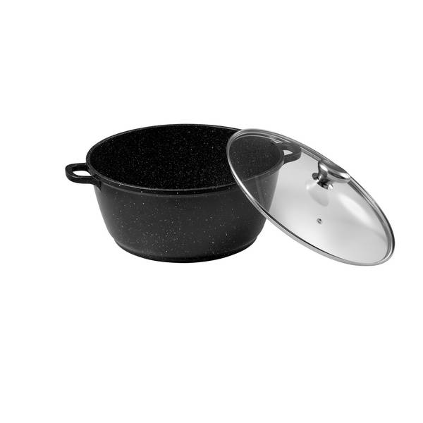 Faitout PREMIUM Fonte d'Aluminium avec Couvercle en Verre - Pradel -