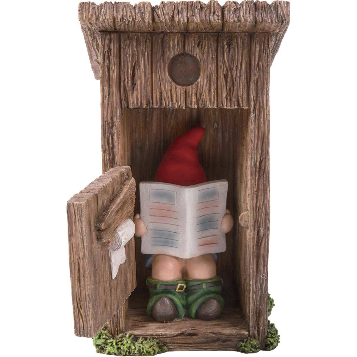 Vivid Arts - Nain de jardin dans cabanon en résine 20 cm Vivid Arts - Imagen 1