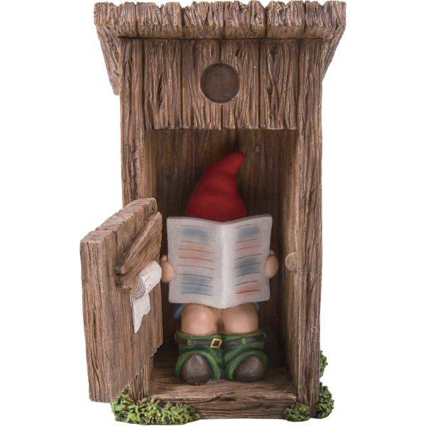 Vivid Arts - Nain de jardin dans cabanon en résine 20 cm Vivid Arts - Image 1