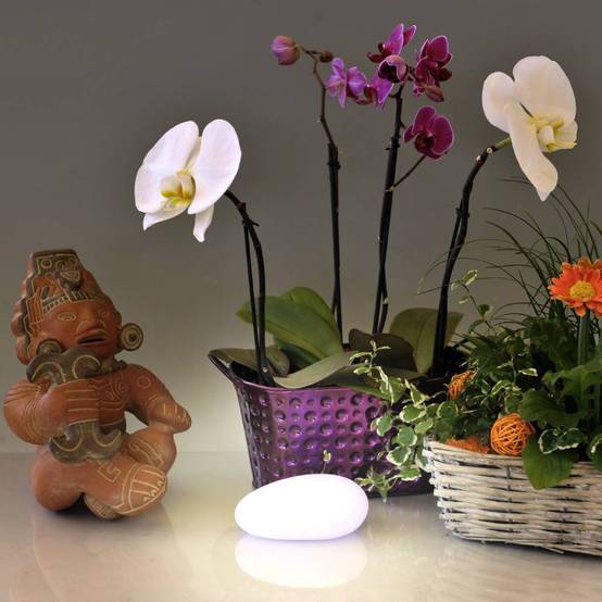Sans Marque - Galet lumineux LED multicolore 12x8x5 cm – Veilleuse décorative à variation douce, interrupteur On/Off - DIVERS - Image 3