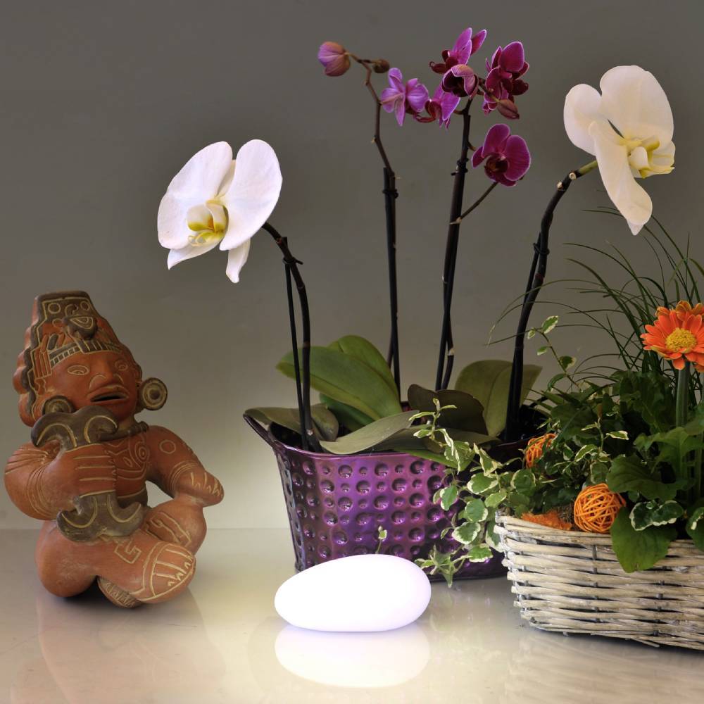 Sans Marque - Galet lumineux LED multicolore 12x8x5 cm – Veilleuse décorative à variation douce, interrupteur On/Off - DIVERS - Image 3