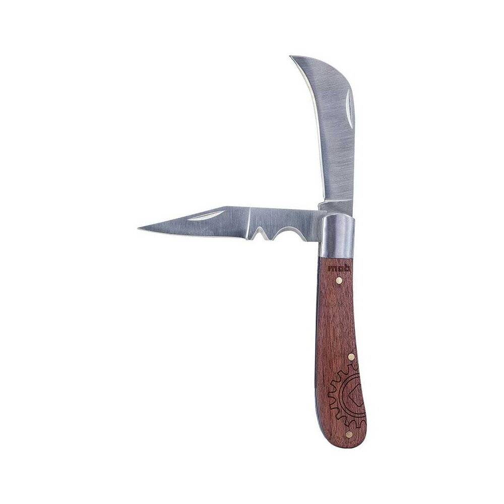 Couteau d'électricien 2 lames bois MOB - Image 2