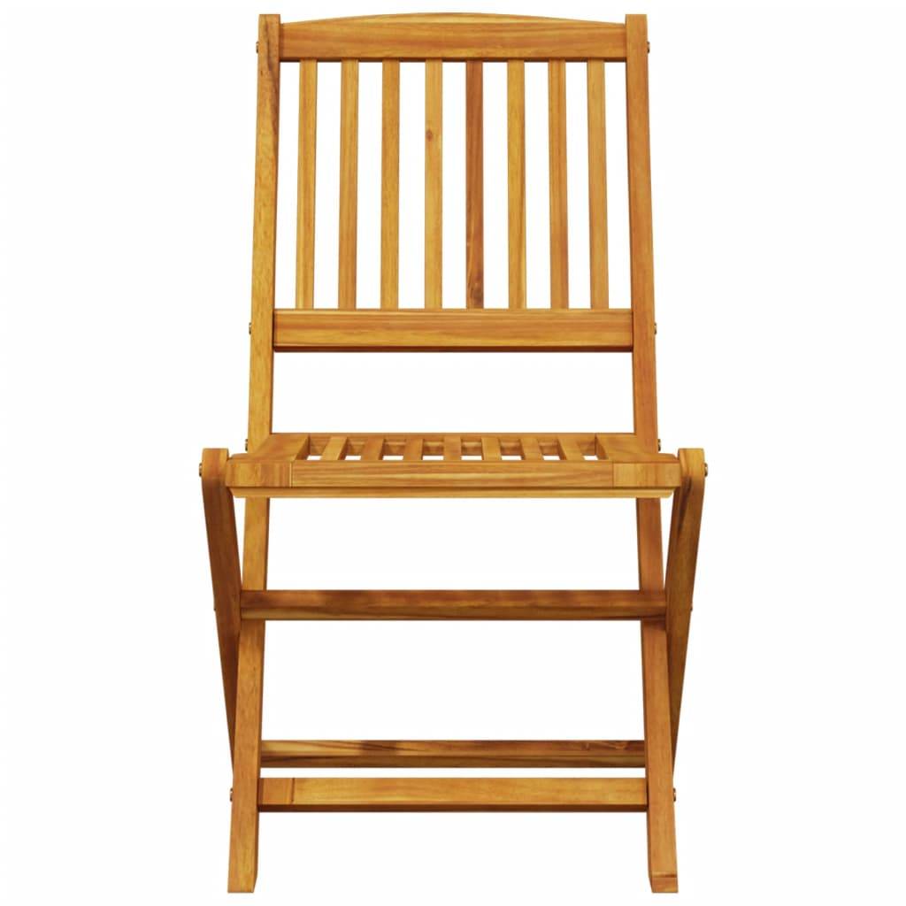Vidaxl - Ensemble de bistro pliable 3 pcs bois d'acacia solide vidaXL 3295251 - Image 7