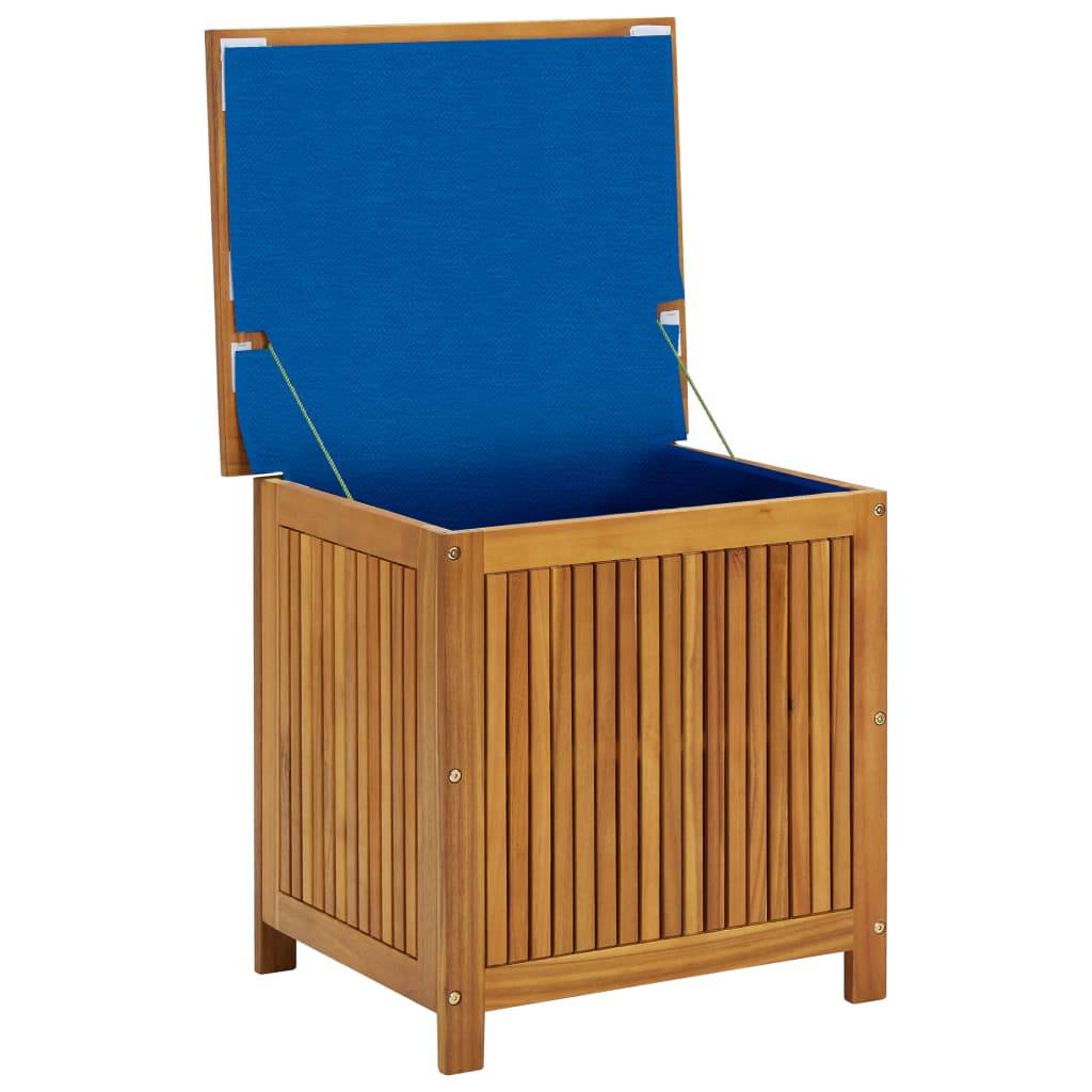 Helloshop26 - Coffre boîte meuble de jardin rangement 60 x 50 x 58 cm bois d'acacia solide - Imagen 5