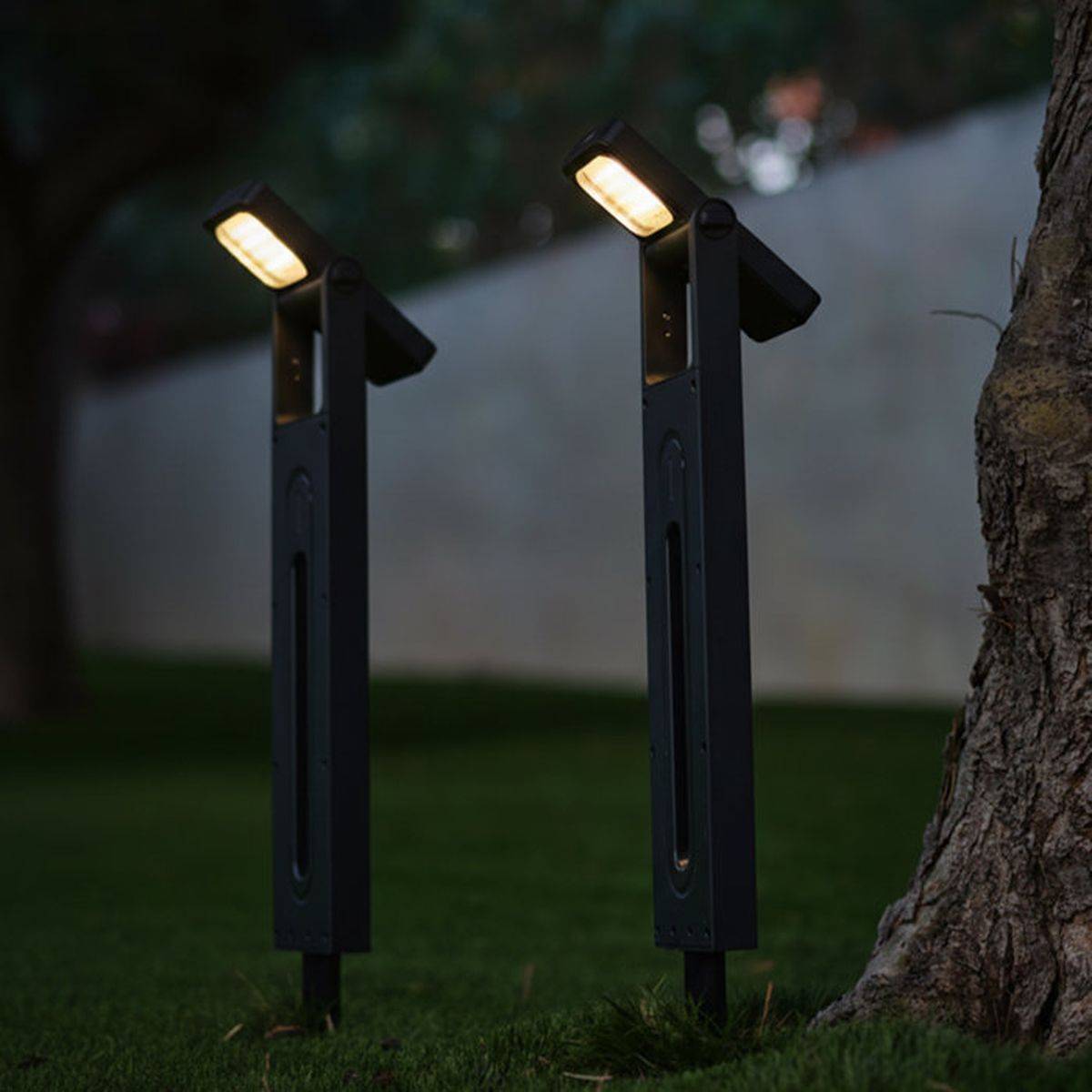 Lumisky - 2 Potelets solaires orientables BRITY H49cm 200LM - Imagen 7