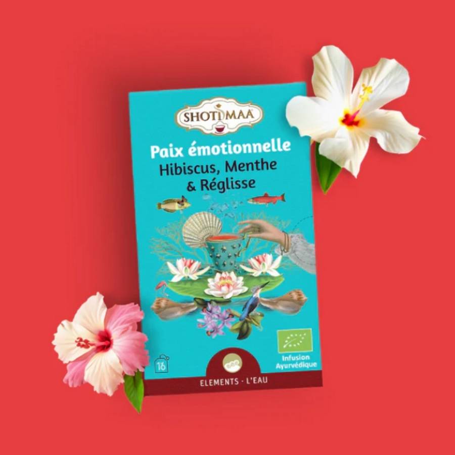 Tisane Bio Paix Émotionnelle –Thé Infusions Bio Plantes Naturelles sans caféine - Apaisante et réconfortante - Terreuse et Parfumée - Image 3