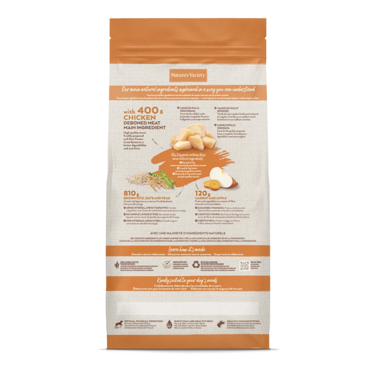 CROQUETTE CHIEN - ORIGINAL MEDIUM/MAX POULET - NATURE'S VARIETY 10 kg - Image 2