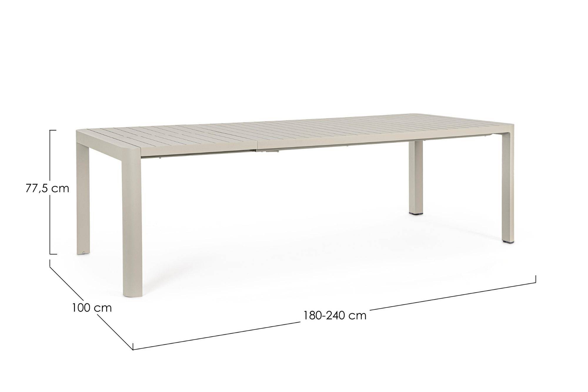Autre - Table de jardin rectangulaire extensible en métal L180/240 8/10 places - AVIGNON - Imagen 10
