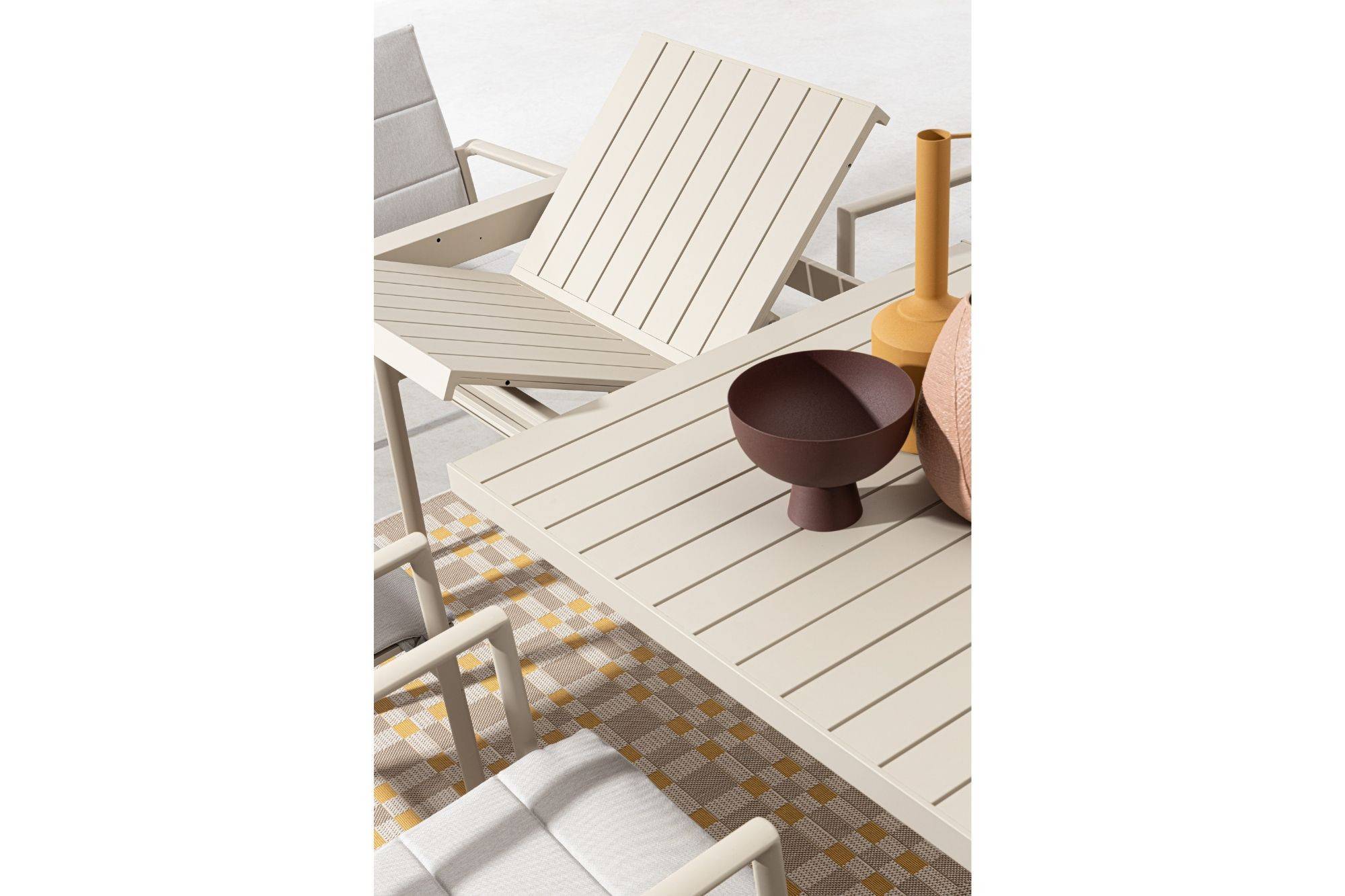 Autre - Table de jardin rectangulaire extensible en métal L180/240 8/10 places - AVIGNON - Imagen 3