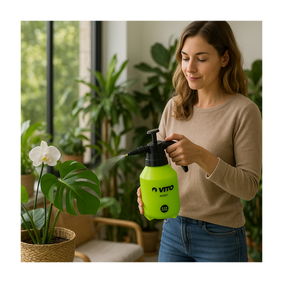 Pulvérisateur à Main 1,5L VITO Jet Réglable - Pulvérisateur à Pression Léger Idéal Terrasse, Potager, Plantes Fragiles - Imagen 5