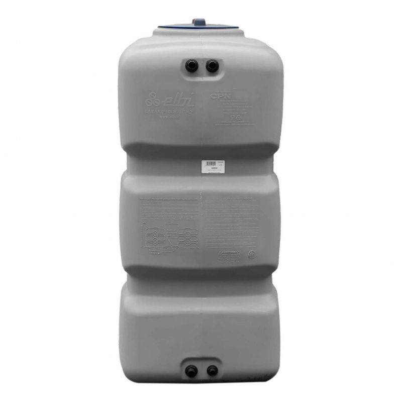 Cuve récupération eau de pluie 800L - Réservoir aérien compact Gris - Polyéthylène - ELBI CPN - Image 7