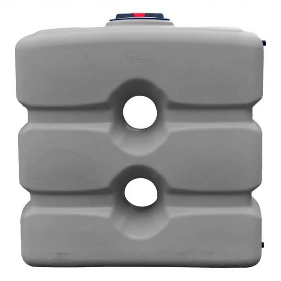 Cuve récupération eau de pluie 800L - Réservoir aérien compact Gris - Polyéthylène - ELBI CPN - Image 1