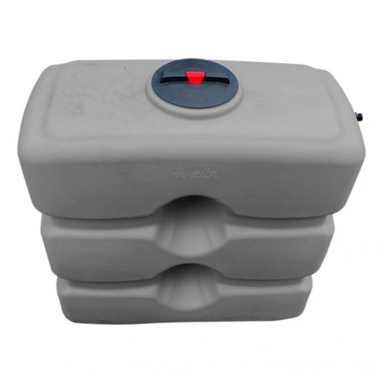 Cuve récupération eau de pluie 800L - Réservoir aérien compact Gris - Polyéthylène - ELBI CPN - Image 6