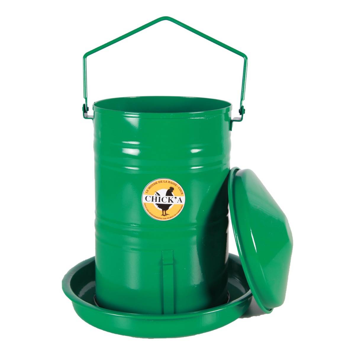 Chick'a - Nourrisseur trémie émaillé à crémaillère 5 L - Image 3