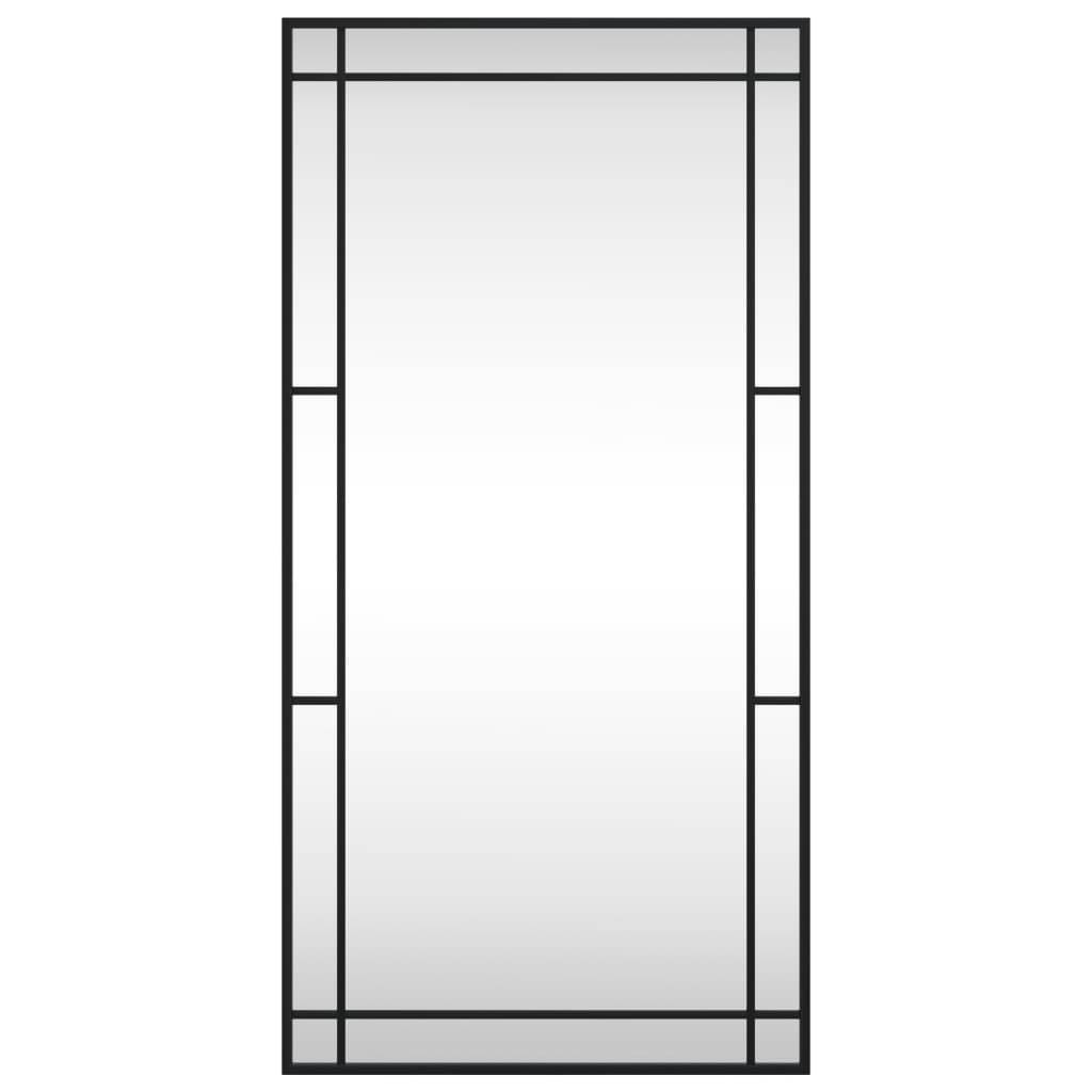 Maison Chic - Miroir mural - Miroir décoratif noir 50x100 cm rectangulaire fer - Image 3