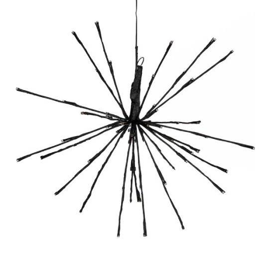 Luca Lighting - Iluminación navideña de fuegos artificiales de PVC negro Ø45 cm - LUCA LIGHTING