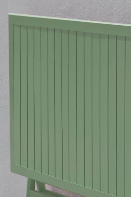 Table de jardin carrée pliante en aluminium - Vert lagune - MARIUS - Image 4