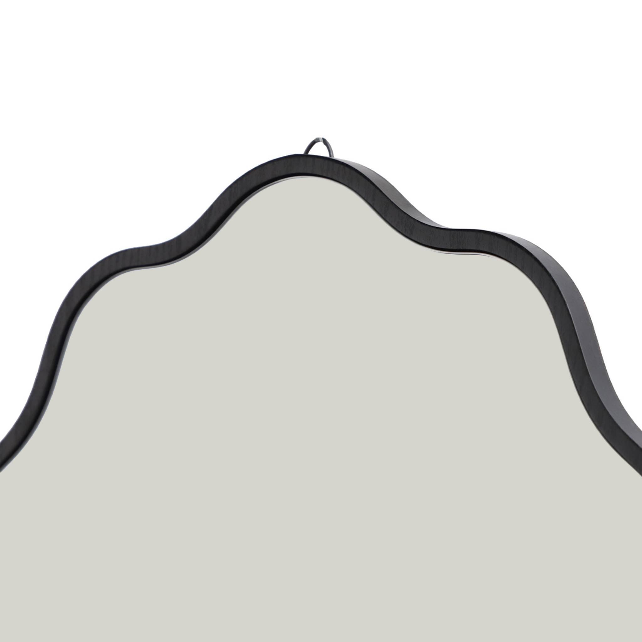 sweeek - Miroir organique décor bois 90cm noir - Bruno | sweeek - Image 3