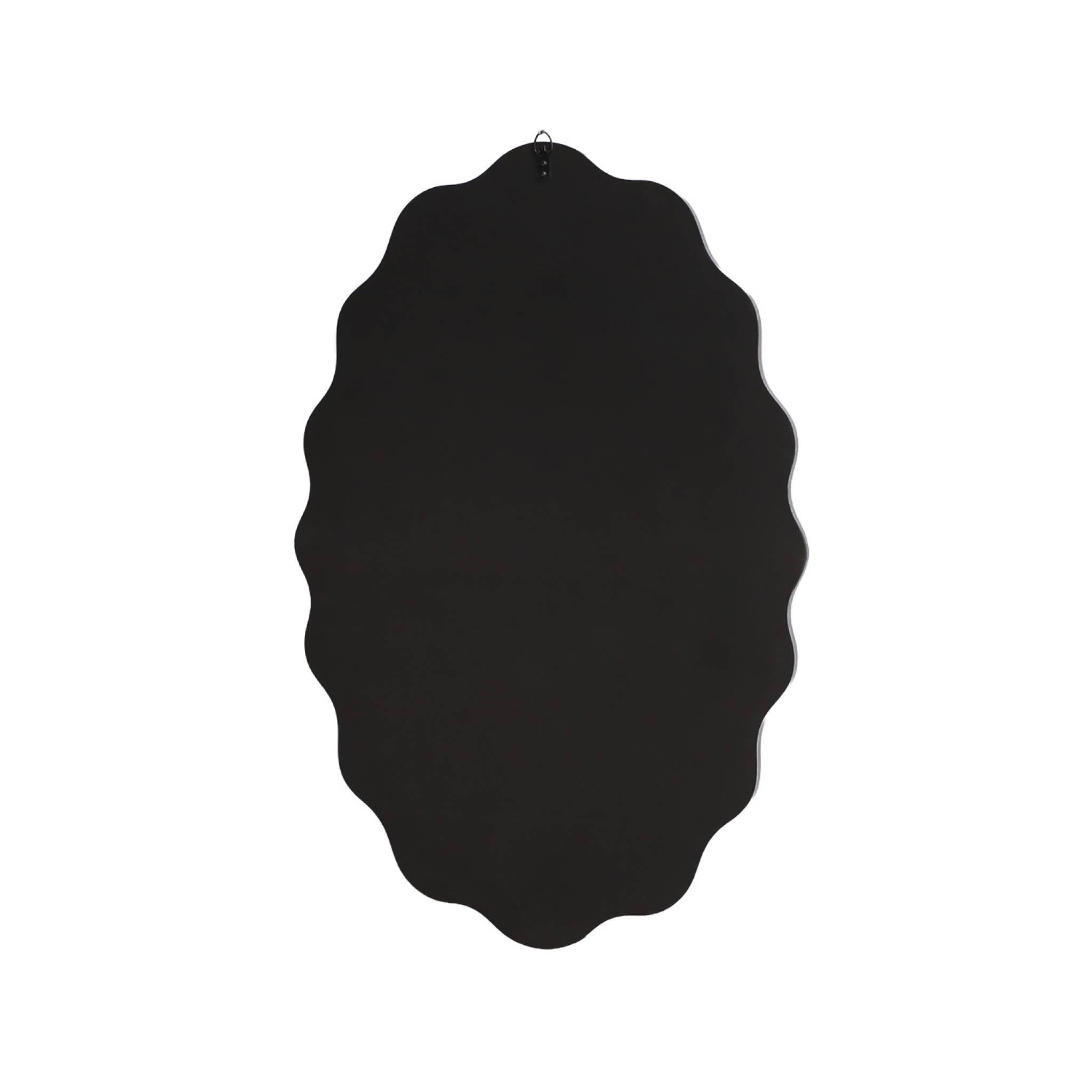 sweeek - Miroir organique décor bois 90cm noir - Bruno | sweeek - Image 4