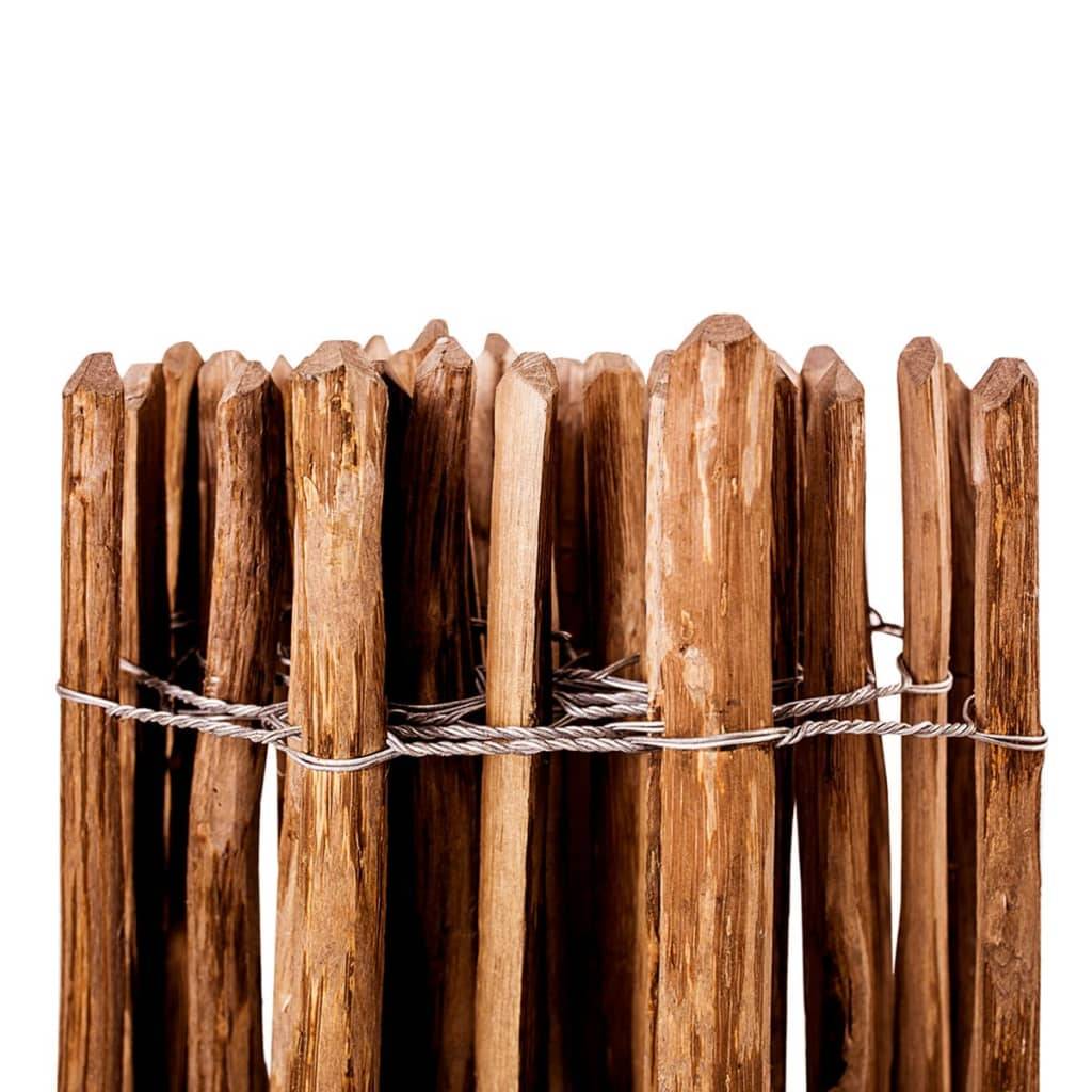 Clôture Treillis Bois Noisetier Traité Ganivelle Protection Potager Rustique Solide 90x500cm - ComfortXL Outdoor Living - Image 3