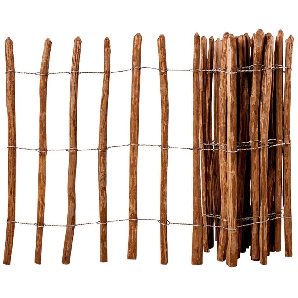 Clôture Treillis Bois Noisetier Traité Ganivelle Protection Potager Rustique Solide 90x500cm - ComfortXL Outdoor Living - Image 1