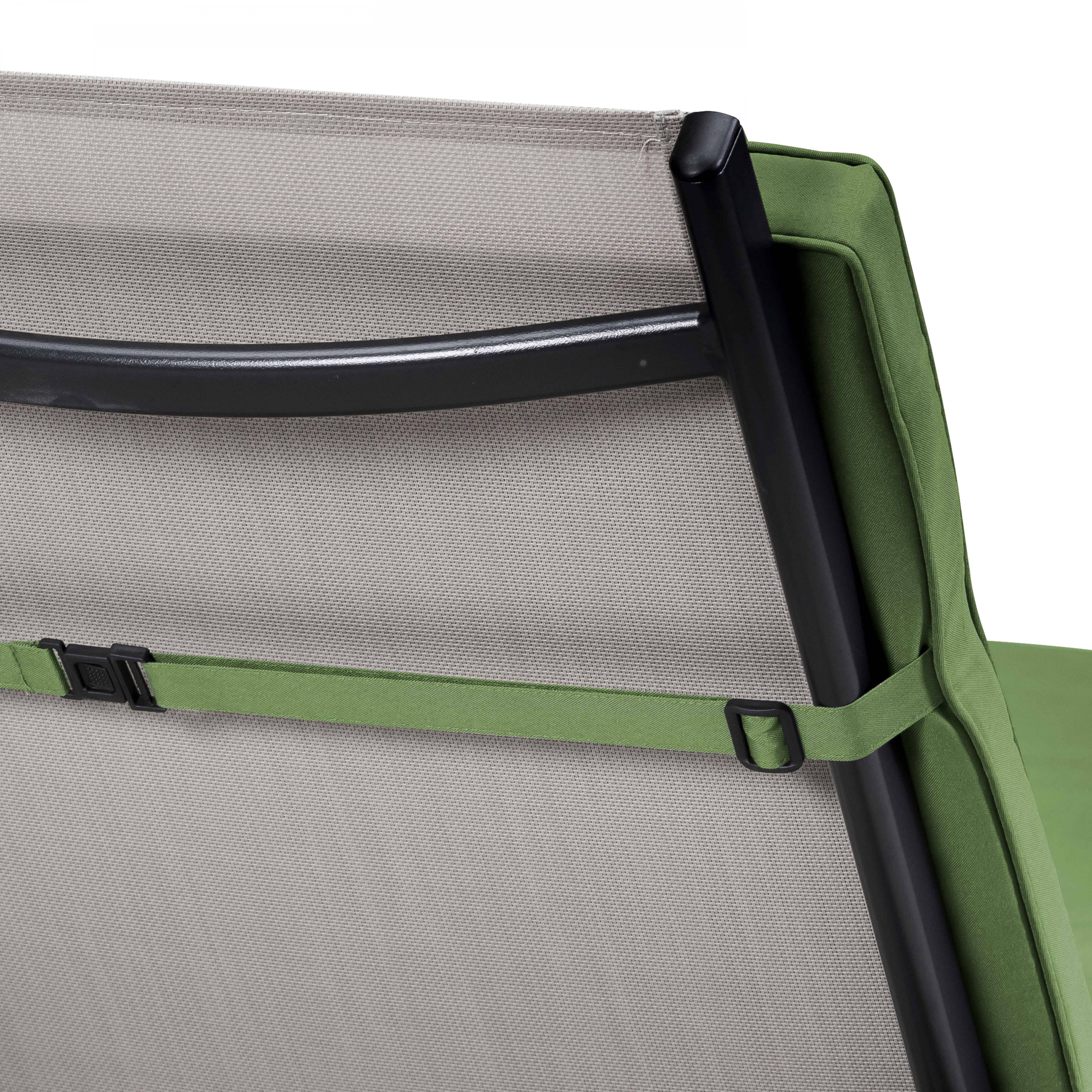 Oviala - Lot 2 coussins bain de soleil polyester vert 186 x 53 x 5 cm Picchu - Oviala - Imagen 6